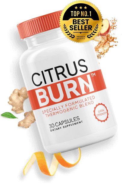 CitrusBurn supplement bottle showcasing natural fat burning formula